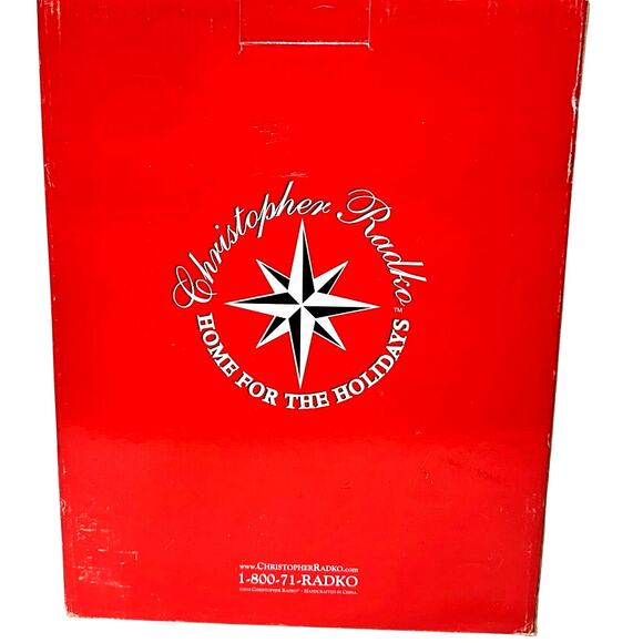 Christopher Radko "Home for the Holidays" Oval Ironstone Casserole Dish-NEW! - Picture 6 of 6